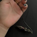 Buddha Stones Pentagram Eye of God Feather Hamsa Copper Healing Necklace Pendant Pendulum Necklaces & Pendants BS 12