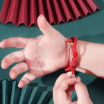 Buddha Stones 999 Sterling Silver Apple Red Multicolored Rope Luck Protection Handcrafted Kids Bracelet Bracelet BS 6