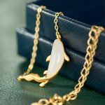 Buddha Stones 925 Sterling Silver White Jade Dolphin Luck Necklace Pendant Necklaces & Pendants BS 3