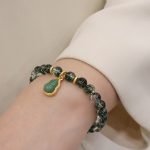 Buddha Stones Natural Green Phantom Confidence Gourd Buddha Charm Bracelet Bracelet BS 7