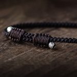 Buddha Stones Natural Round Jade Gray Jade Peace Buckle Luck Necklace Pendant Necklaces & Pendants BS 12