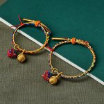 Buddha Stones Colorful Rope Luck Handmade Zongzi Golden Ball Charm Bracelet Bracelet BS 10