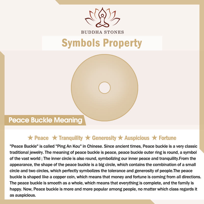 Buddha Stones Handmade Cinnabar Peace Buckle Safe and Healthy Charm Blessing String Bracelet Anklet Bracelet Anklet BS 3
