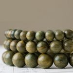 Buddha Stones Tibetan Green Sandalwood Soothing Cure Bracelet Bracelet BS 20