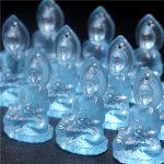 Buddha Stones Blue Tathagata Buddha Medicine Buddha Liuli Crystal Serenity Amulet Necklace Pendant Necklaces & Pendants BS 12