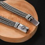 Buddha Stones Om Mani Padme Hum Purity Peace Braid Style Bracelet Bracelet BS 2