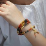 Buddha Stones 108 Beads Natural Red Agate Mala Protection Bracelet Mala Bracelet BS 6