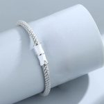 Buddha Stones Bamboo Pattern Healing Couple Rope Bracelet Bracelet BS White Bamboo(Wrist Circumference 14-17cm)
