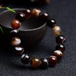 Buddha Stones Tibetan Sardonyx Happiness Positive Bracelet Bracelet BS 14mm