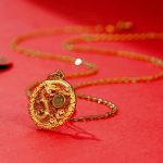 Buddha Stones 925 Sterling Silver Year Of The Dragon Auspicious Clouds Hetian Jade Inlaid Luck Necklace Pendant Necklaces & Pendants BS 2