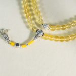 Buddha Stones 108 Mala Beads 925 Sterling Silver Natural Citrine Red Agate White Jade Prosperity Charm Bracelet Mala Bracelet BS 25