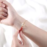 Buddha Stones 925 Sterling Silver Natural Red Agate White Jade Peace Buckle Confidence Bracelet Bracelet BS 2