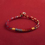 Buddha Stones "May You Be Safe And Lucky In The Year Ahead" Multicolored Bracelet Bracelet BS 1