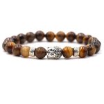 Buddha Stones Purple Agate Protection Bracelet Bracelet BS Tiger Eye