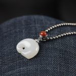 Buddha Stones 925 Sterling Silver Elephant Hetian Jade Abundance Necklace Pendant Bracelet Ring Earrings Set Bracelet Necklaces & Pendants BS Necklace