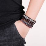 Buddha Stones Wrap Hemp Cords Wood Beads Leather Bracelet Bracelet BS 3