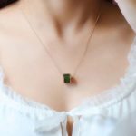 Buddha Stones Round Cyan Jade Luck Necklace Pendant Necklaces & Pendants BS 3