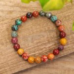 Buddha Stones 108 Mala Beads Mookaite Emotional Growth Bracelet Tassel Necklace Pendant Bracelet Necklaces & Pendants BS Bracelet