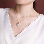 Buddha Stones 925 Sterling Silver Plated Gold Year of the Dragon Hetian Jade Peace Buckle Copper Coin Abundance Necklace Pendant Necklaces & Pendants BS 4