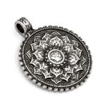 Six True Words Love Peace Flower Pattern Necklace (Extra 35% Off | USE CODE: FS35) Necklaces & Pendants BS 13