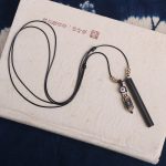 Buddha Stones Tibetan Ebony Wood Dzi Bead Peace Calm Necklace Pendant Necklaces & Pendants BS 2