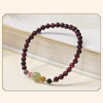 Buddha Stones Natural Garnet Hetian Jade Tourmaline Bead Passion Bracelet Bracelet BS 4