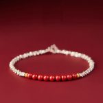 Buddha Stones 925 Sterling Silver Cinnabar Fu Character Blessing Bracelet Bracelet BS Cinnabar(Wrist Circumference 15-18cm)