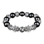 Buddha Stones Tibetan FengShui PiXiu Obsidian Bracelet Bracelet BS main