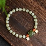 Buddha Stones Chinese Zodiac Lucky Tiger Jade Abundance Bracelet Bracelet BS 5