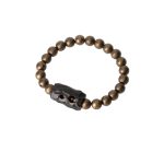 Buddha Stones Tibet Ebony Wood Copper Peace Balance Beaded Bracelet Bracelet BS 9