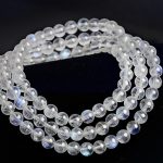Buddha Stones Moonstone Healing Positive Bracelet Bracelet Mala BS 4