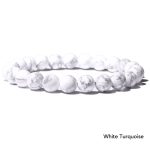 Natural Agate Stone Crystal Balance Beaded Bracelet Bracelet BS White Turquoise