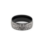Buddha Stones Lucky Mythological Creature Taotie Wealth Titanium Steel Ring Ring BS 7