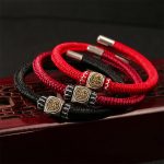 Buddha Stones 925 Sterling Silver Perfect Knot King Kong Knot Faith Strength Bracelet Bracelet BS 15