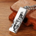 Buddha Stones Tathagata Buddha Strength Protection Amulet Lucky Pendant Necklace Necklaces & Pendants BS 12