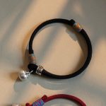 Buddha Stones 925 Sterling Silver Tibetan Handmade Om Mani Padme Hum Persimmon Charm Luck Protection Braided Bracelet Bracelet BS 2