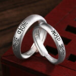 Buddha Stones Peace And Joy Copper Luck Wealth Ring Ring BS 5mm Joy