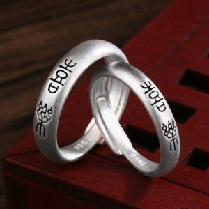 Buddha Stones Peace And Joy Copper Luck Wealth Ring Ring BS 5mm Joy