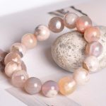 Buddha Stones Sakura Agate Peace Blessing Bracelet Bracelet BS 1
