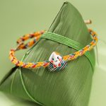 Buddha Stones 925 Sterling Silver Dragon Boat Festival Zongzi Pattern Luck Handmade Multicolored Rope Child Adult Bracelet Bracelet BS 1