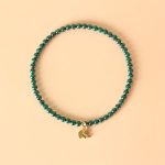 Buddha Stones Natural Malachite Elephant Anti-Anxiety Charm Bracelet Bracelet BS Elastic String 17cm