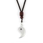 Buddha Stones 990 Sterling Silver Yin Yang Balance Harmony Necklace Pendant Necklaces & Pendants BS Yang