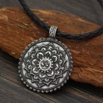 Six True Words Love Peace Flower Pattern Necklace (Extra 35% Off | USE CODE: FS35) Necklaces & Pendants BS 9