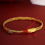 Buddha Stones Year of the Dragon Handmade Colorful Dragon Carved Success Braided Bracelet (Extra 30% Off | USE CODE: FS30) Bracelet BS 3