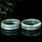 Buddha Stones Natural Jade Luck Abundance Bangle Bracelet Bracelet BS 8