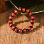 Buddha Stones Tibetan Classic Liuli Glass Bead Luck Wealth Bracelet (Extra 30% Off | USE CODE: FS30) Bracelet BS Red 14mm