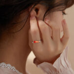 Buddha Stones Koi Fish Copper Balance Luck Adjustable Ring Rings BS 5