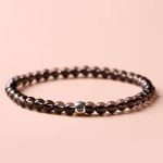 Buddha Stones Natural Black Obsidian Smoky Quartz Purification Strength Bracelet Bracelet BS 6mm Smoky Quartz 17-19cm