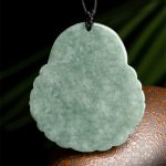 Buddha Stones Laughing Buddha Natural Jade Copper Coin Abundance Necklace Pendant Necklaces & Pendants BS 6
