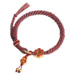 Buddha Stones Handmade Colorful Gourd Flower Protection Braided String Bracelet Bracelet BS 10
